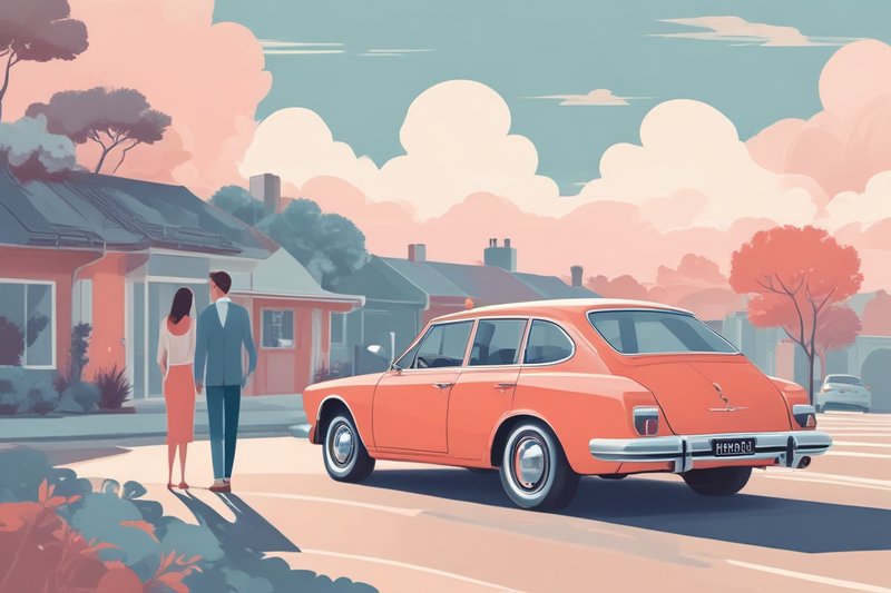 Ilustración: seguro de auto cubre a quien maneja tu coche, entrega de llaves protegida
